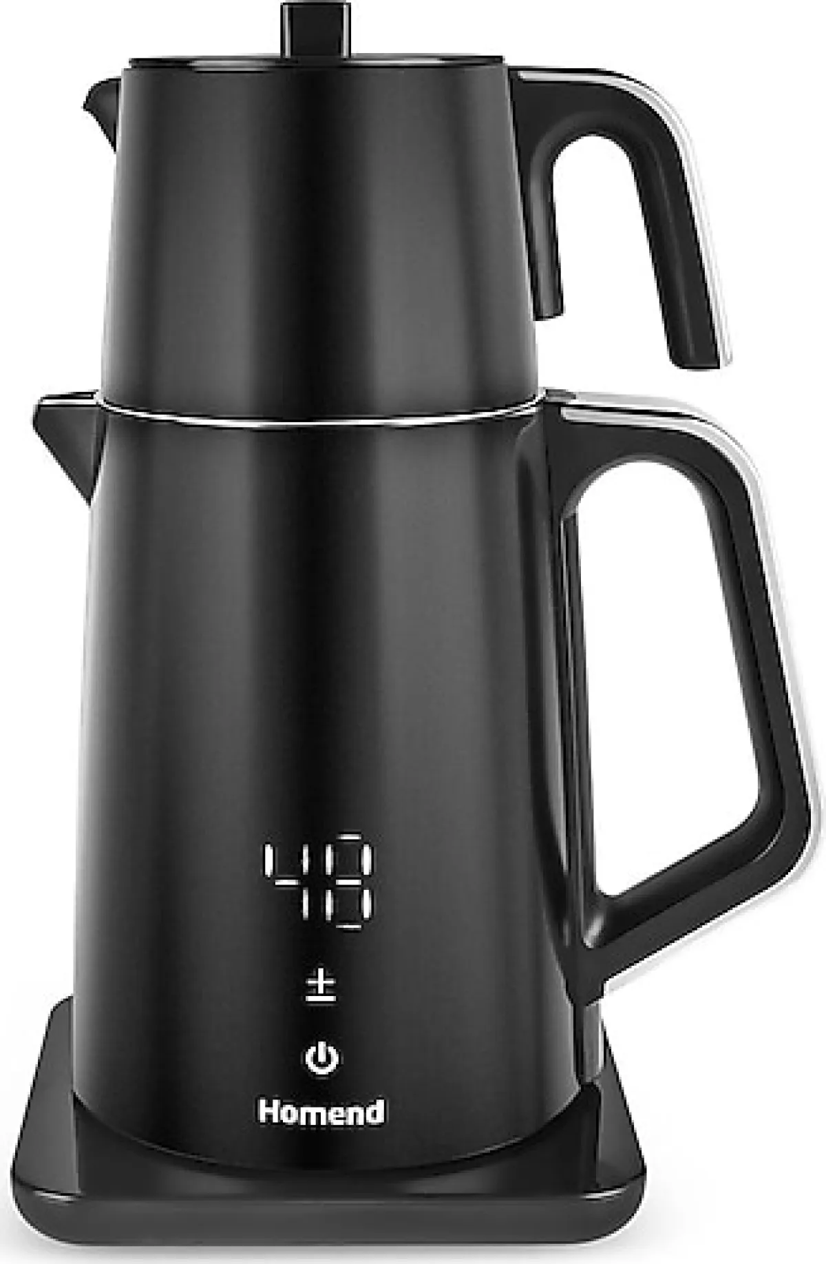 Homend Royaltea Cooltouch 1798H Siyah 1850 W Konuşan Çelik Çay Makinesi