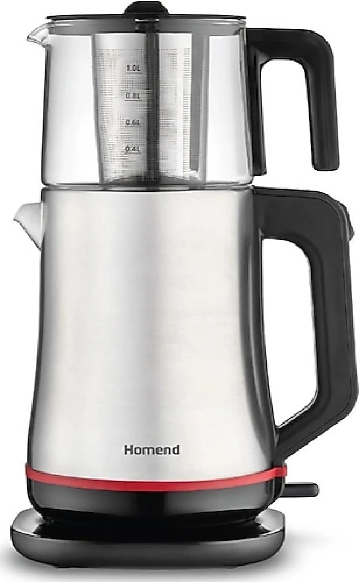 Homend Royaltea Elegant 1767H Cam Demlikli Çay Makinesi