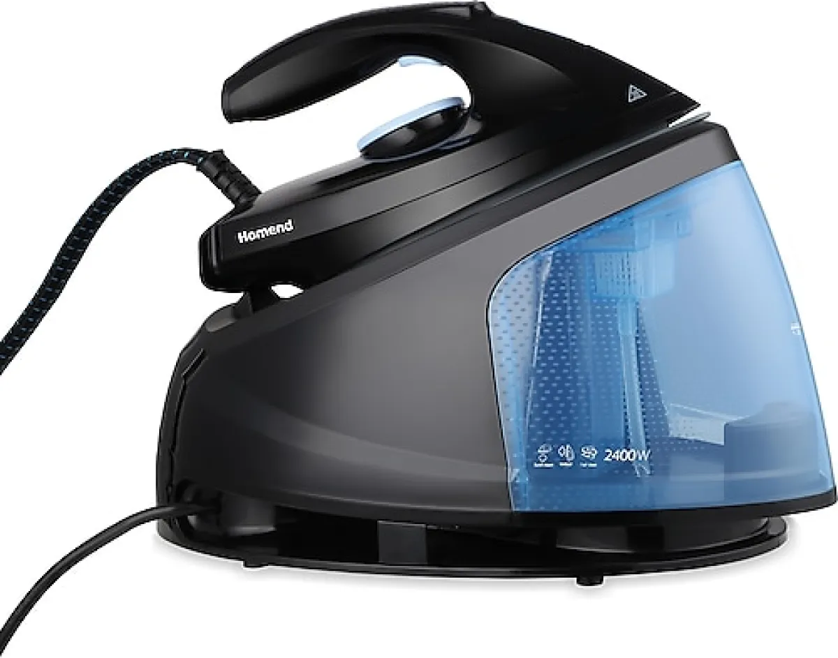 Homend Steamwork 1169H Siyah Mavi 2400 W Buhar Kazanlı Ütü