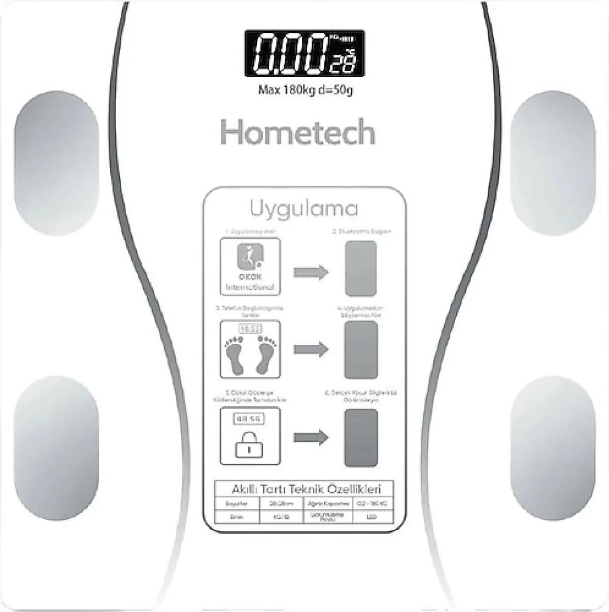 Hometech HT-54 Dijital Akıllı Tartı