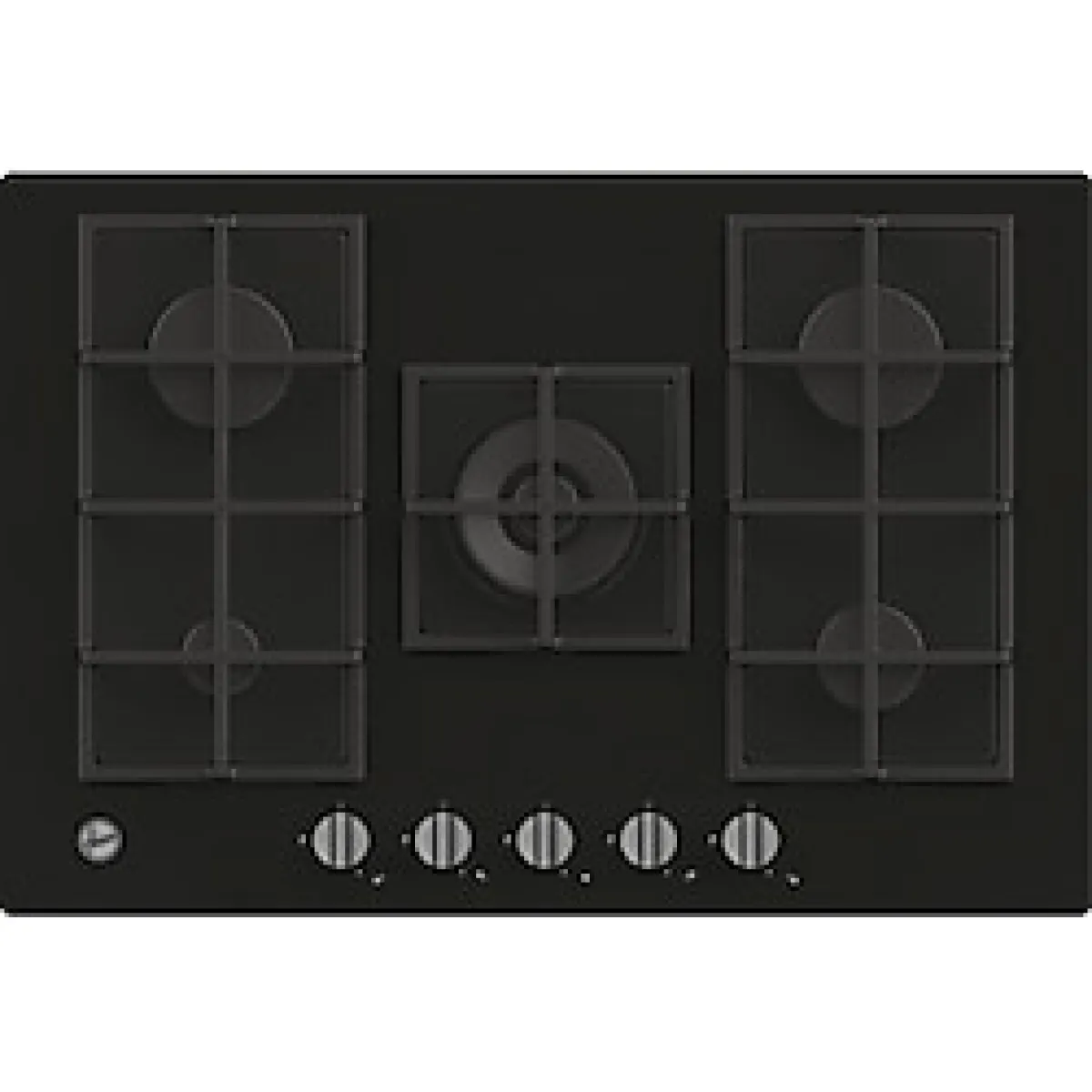 Hoover HVG74K3B Wok Gözlü Siyah Ankastre Ocak