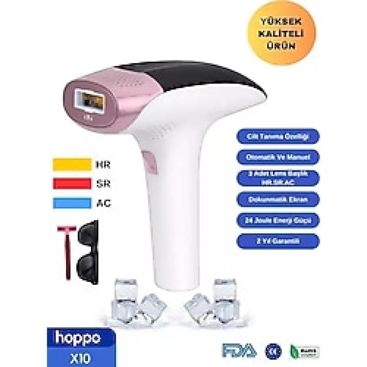 hoppo X10 Ipl Buz Lazer Epilasyon Cihazı 999,999 Flaş Atım Dokunmatik Ekran
