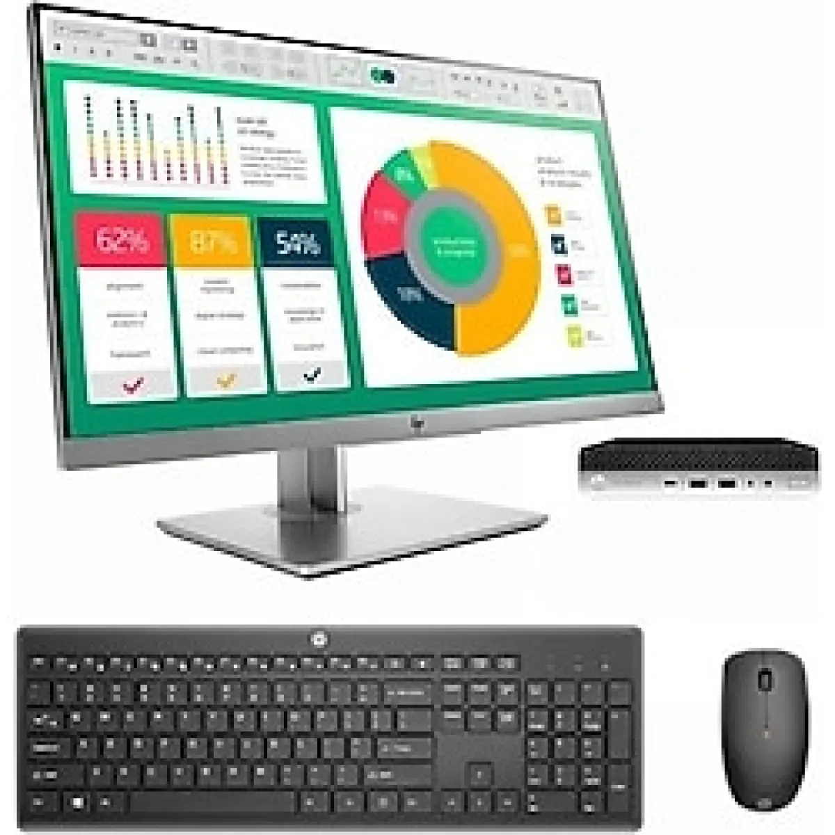 Hp Premium Center İ5-9500T 512GB SSD 16GB 22INC IPS + WIFI + Win11 - Gümüş
