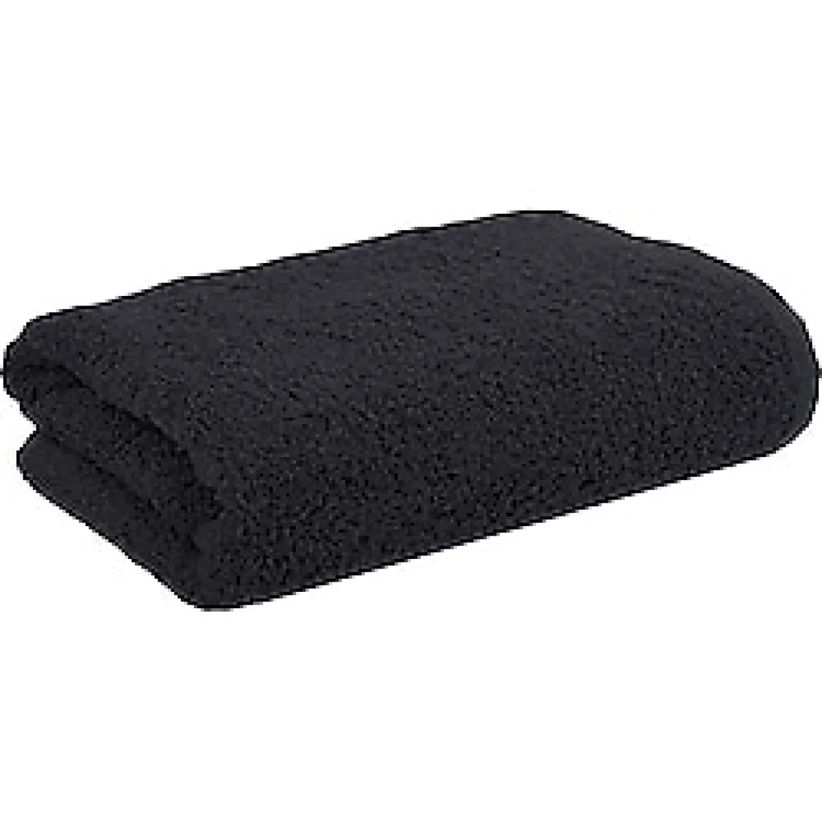 ILGIN HOME Basic Desensiz Spor Havlusu El Havlusu Yüz Havlusu Baş Havlusu (siyah)