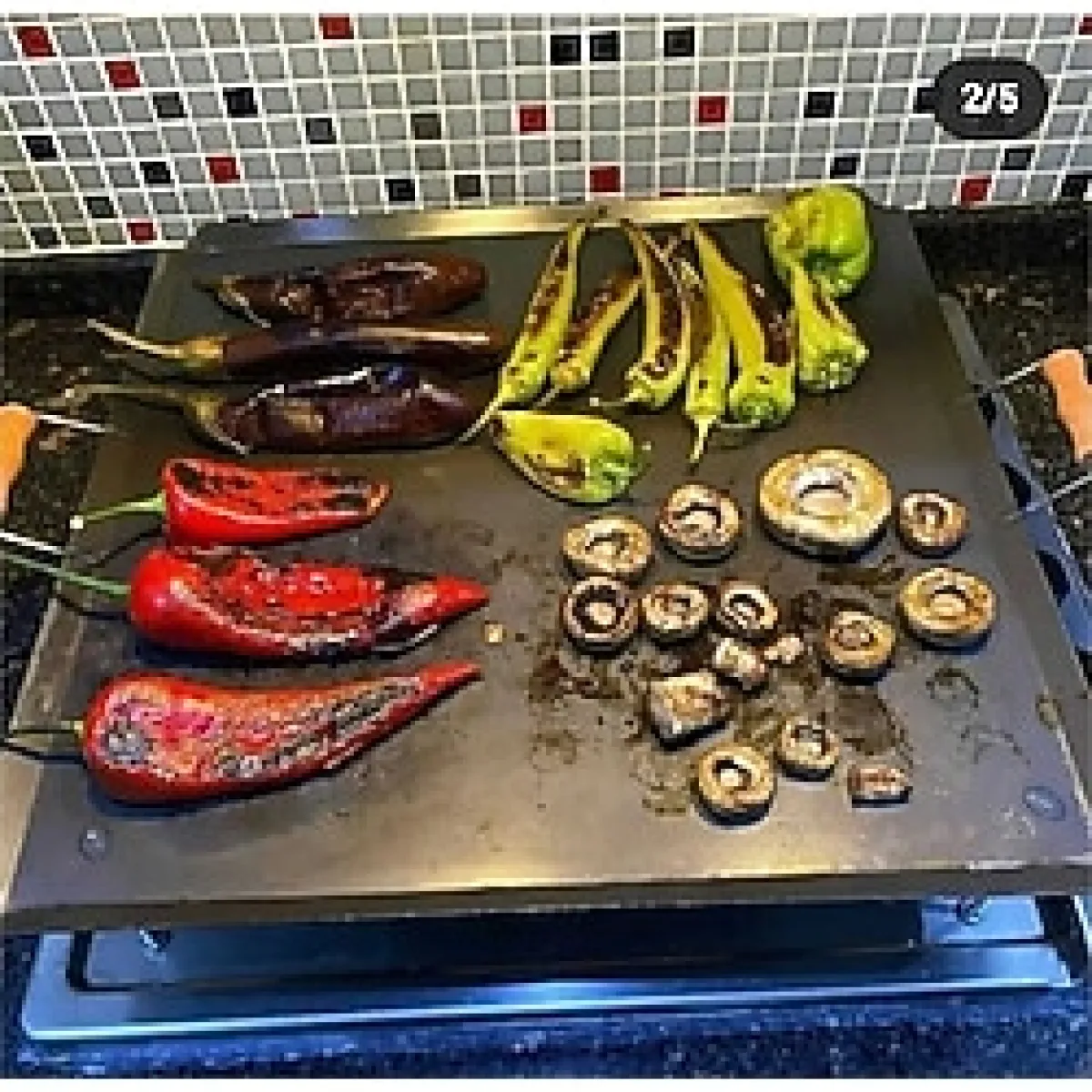 İsem Ocak Üstü Ekmek Yufka Ve Gözleme Sacı Bombeli Kulplu Kare Şekil