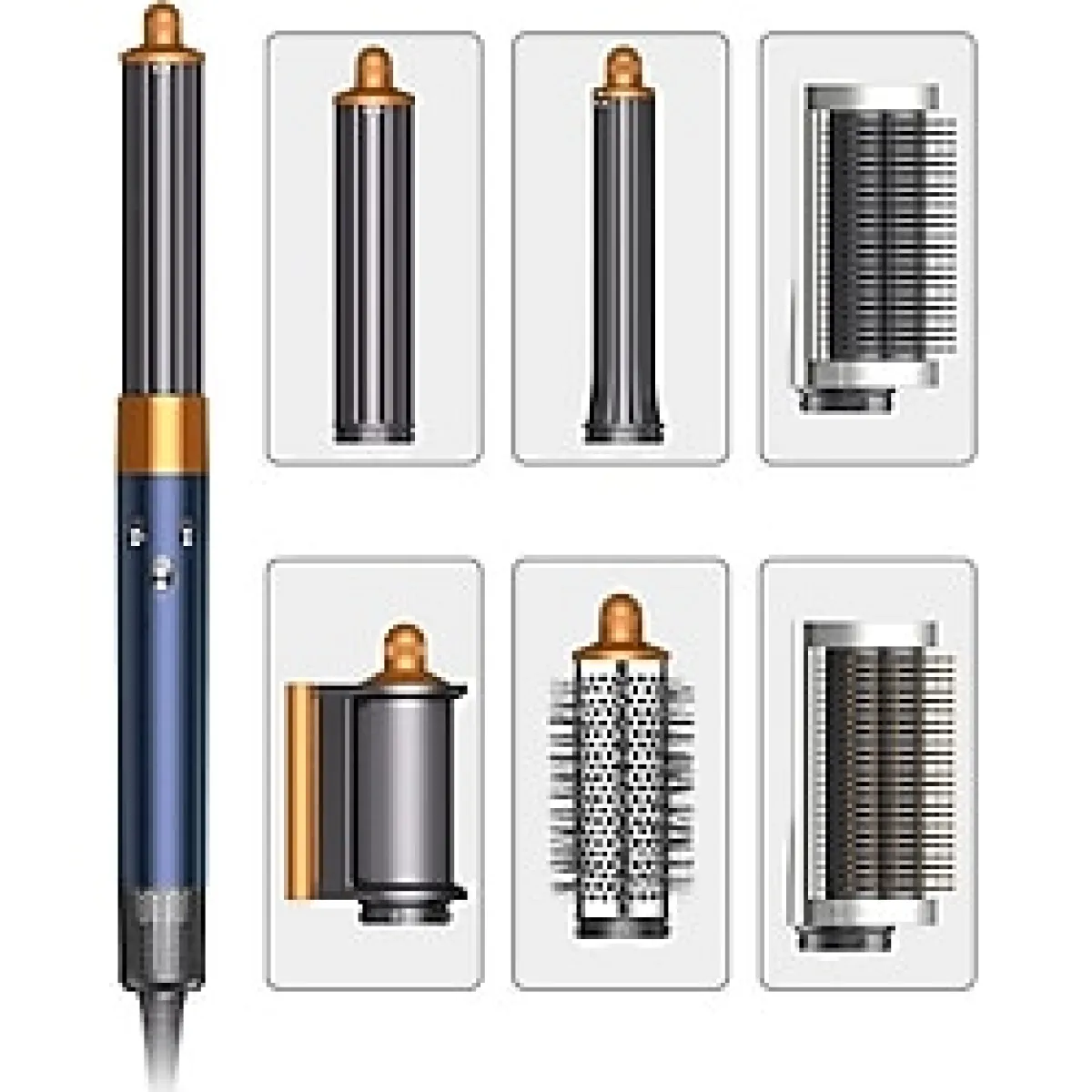 jhy X9 Hair Styler Multi Fonksiyonlu 6in1 Saç Şekillendirici (MAVİ)