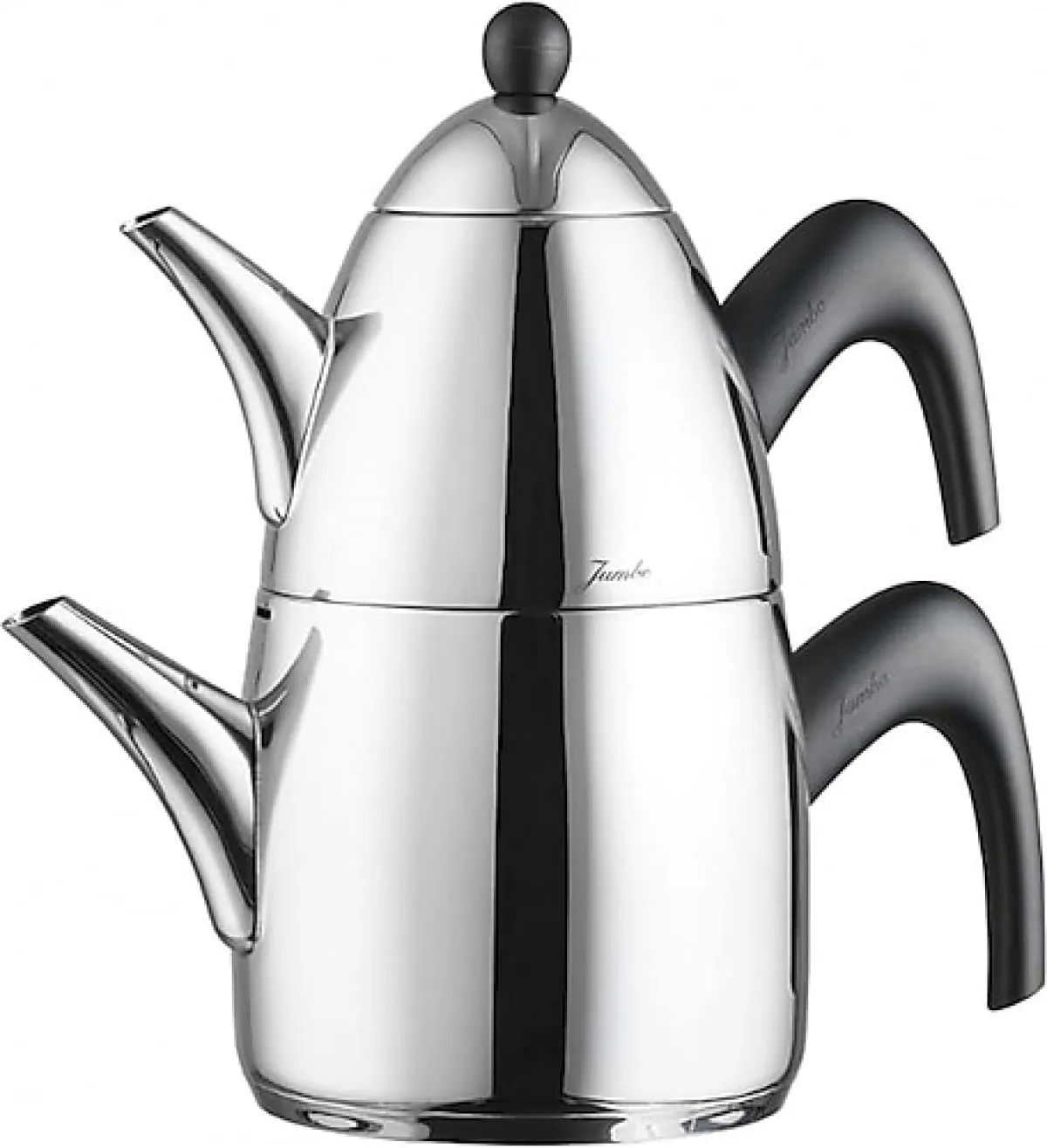 Jumbo 6500 Bakalit Saplı Büyük Boy Çelik Çaydanlık