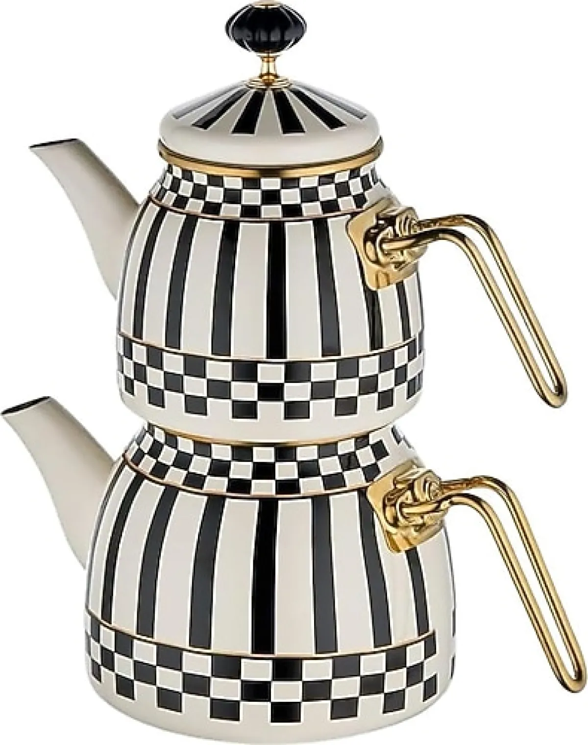 Kahramanlar Prime Cream Emaye Çaydanlık