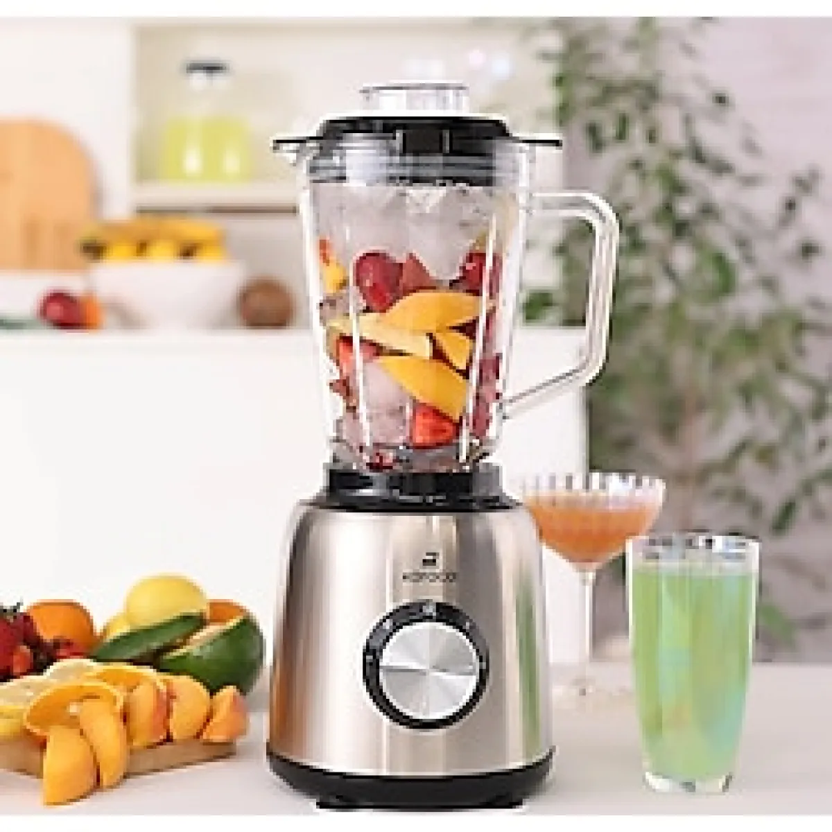 Karaca 1000 W Inox Cam Hazneli Smoothie Blender