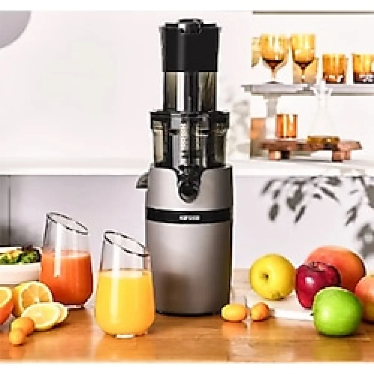 Karaca 200w Motor Gücü Slow Yavaş Sıkım Katı Meyve Sıkacağı - Renkli