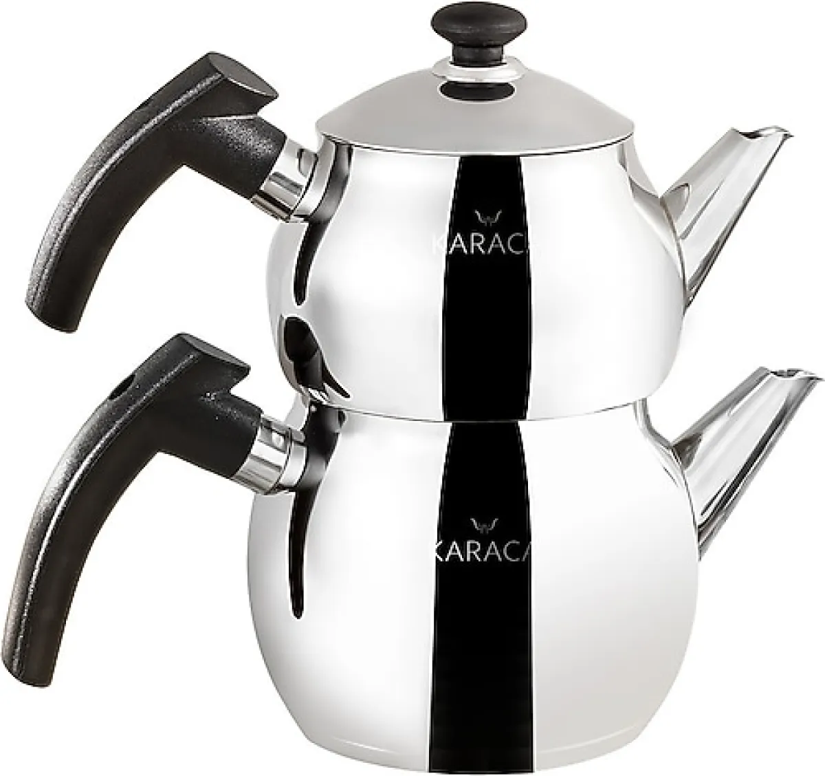 Karaca Adelya Bakalit Saplı Mini Boy Çelik Çaydanlık