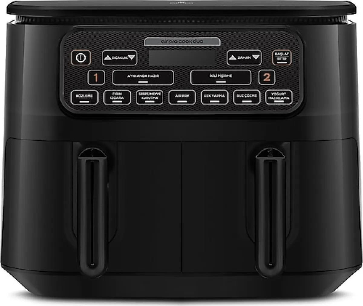 Karaca Air Pro Cook Duo Köz XXXL Black 8 lt Yağsız Fritöz