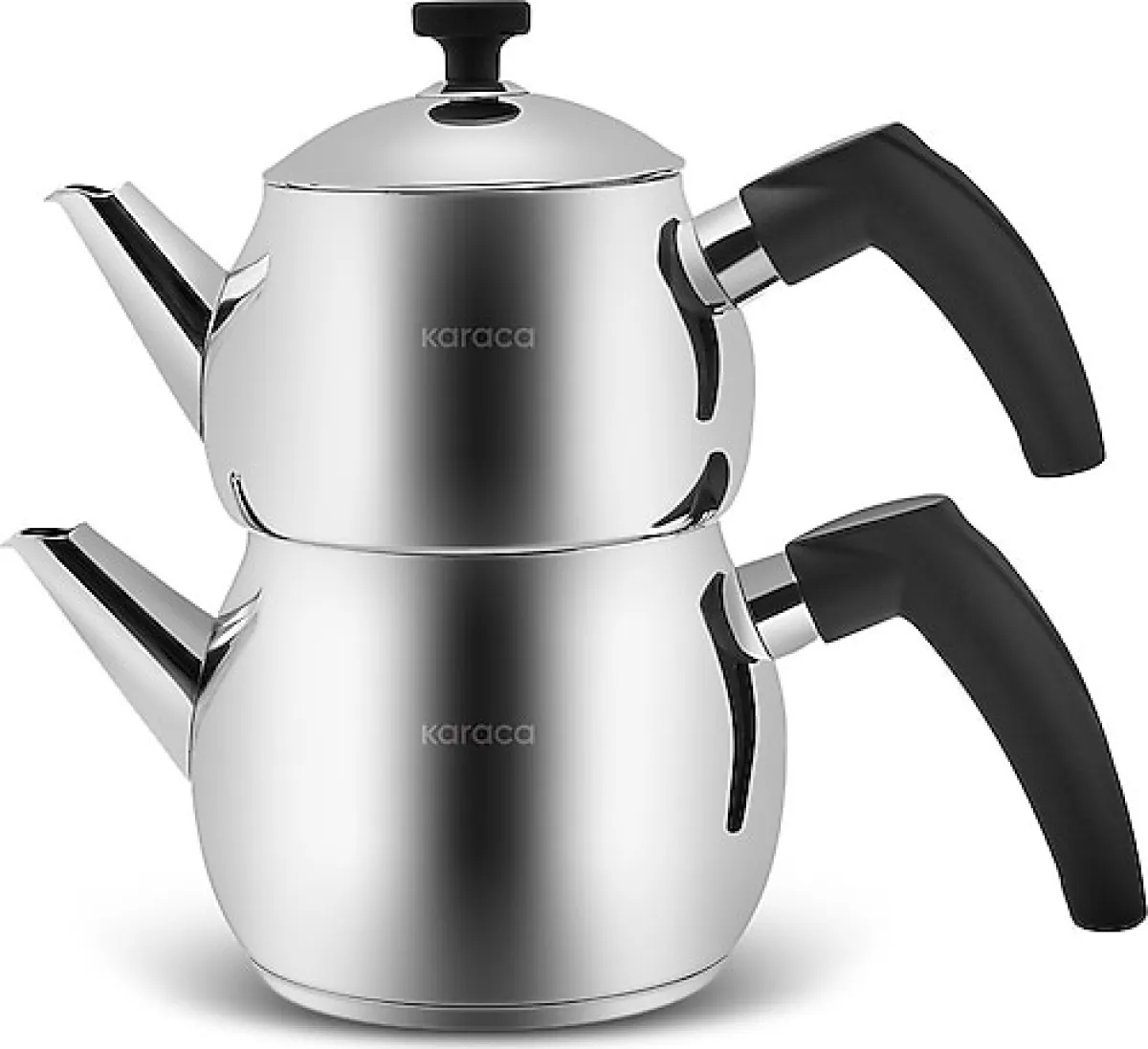 Karaca Alim Bakalit Saplı Mini Boy Çelik Çaydanlık