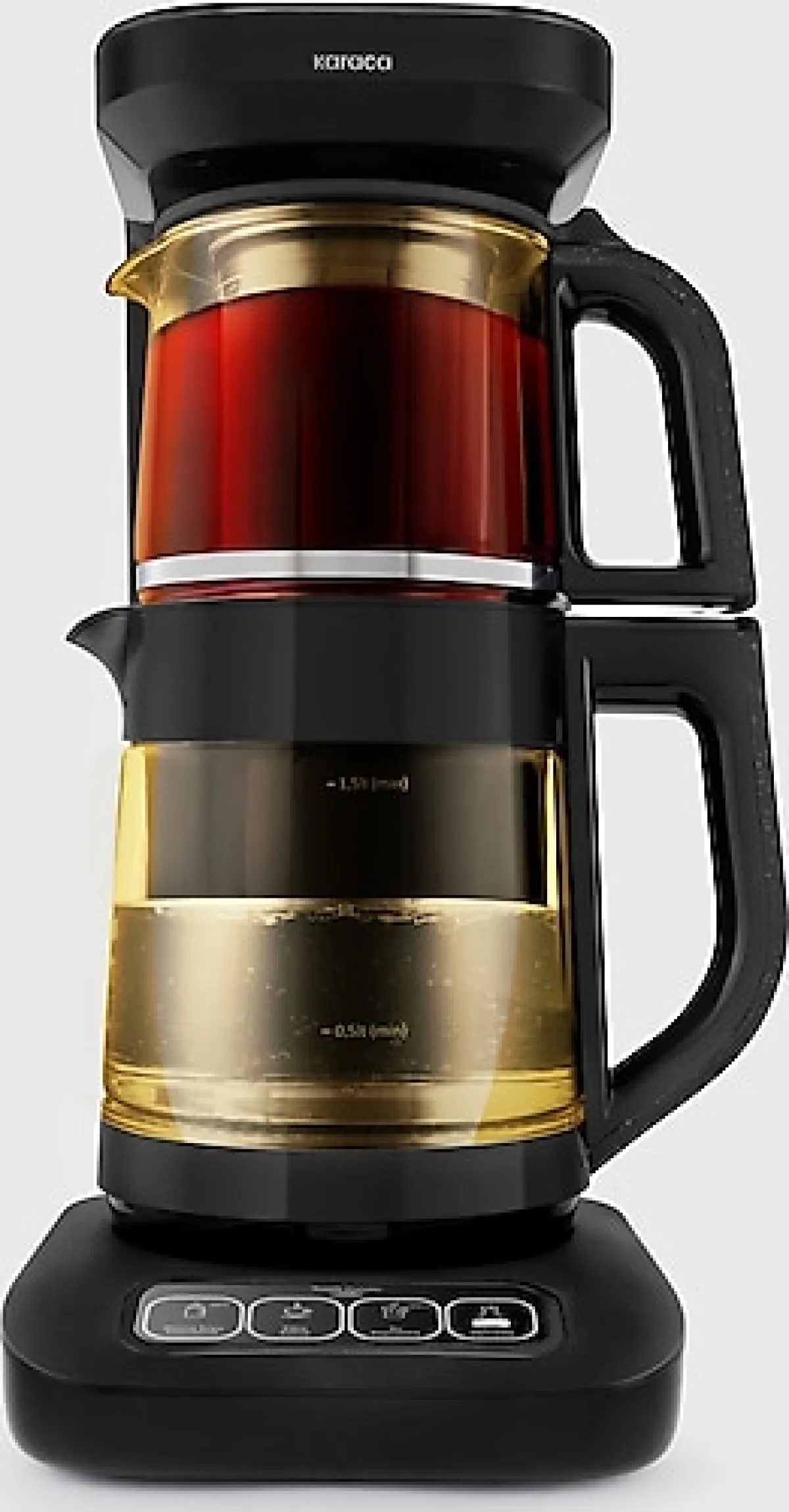 Karaca Çaysever Robotea Pro 4in1 2500 W Agate Konuşan Cam Çay Makinesi