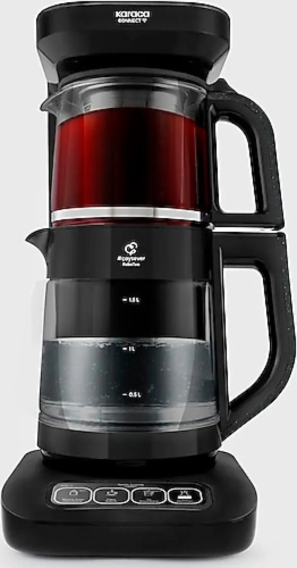 Karaca Çaysever Robotea Pro Connect 4in1 2500 W Graphite Konuşan Cam Çay Makinesi