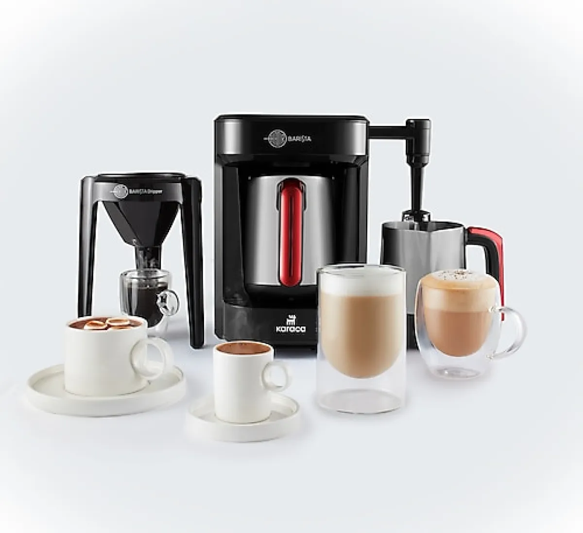 Karaca Hatır Barista Steel Cappuccino ve Türk Kahve Makinesi