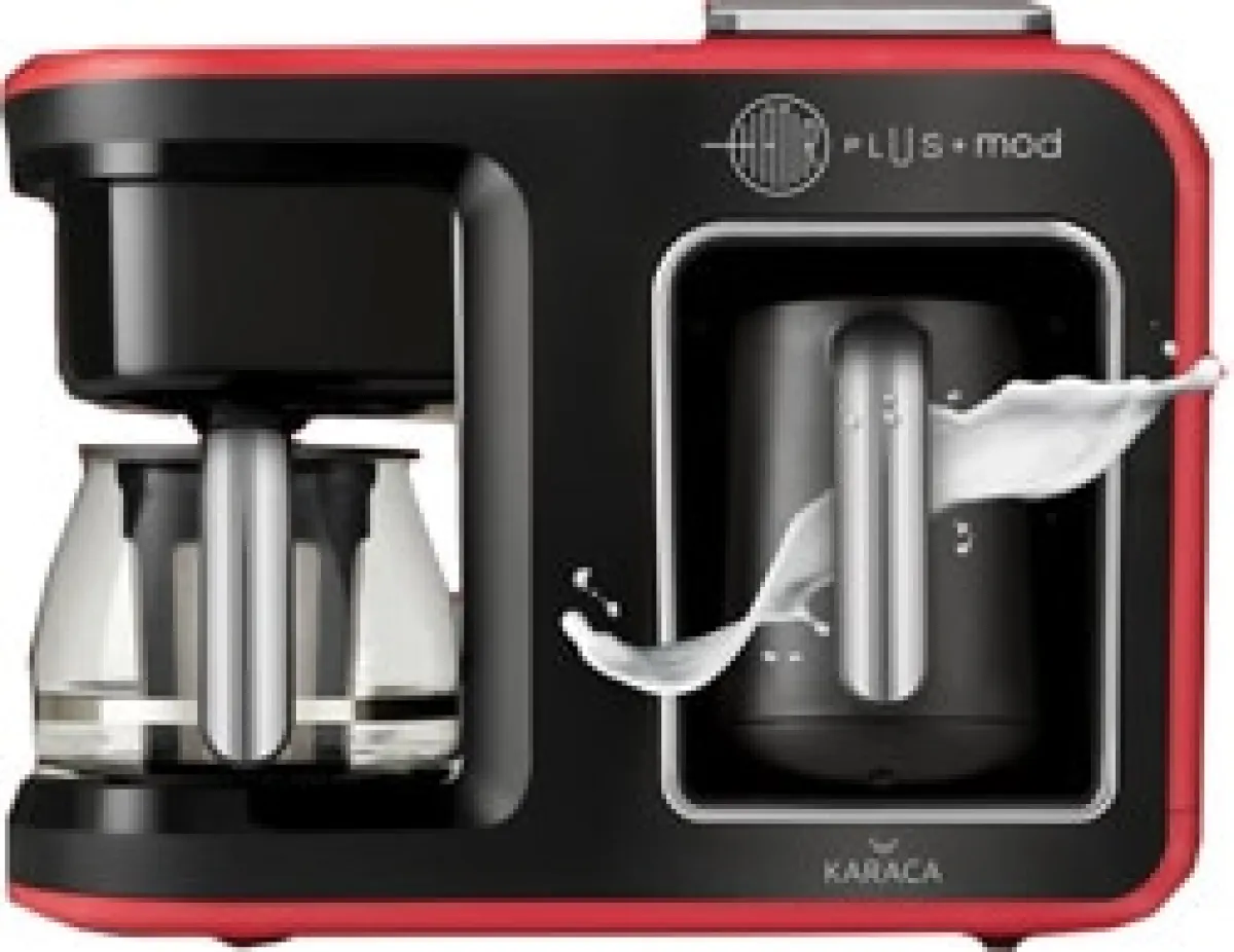 Karaca Hatır Plus Mod 5in1 Kırmızı Çay ve Filtre Kahve Makinesi