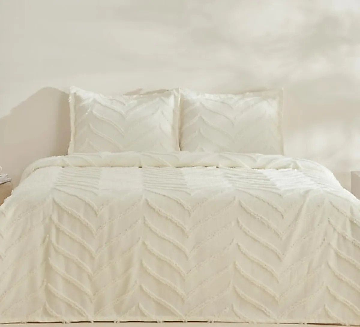 Karaca Home Arlina Geo Ekru Çift Kişilik Yatak Örtüsü Takımı