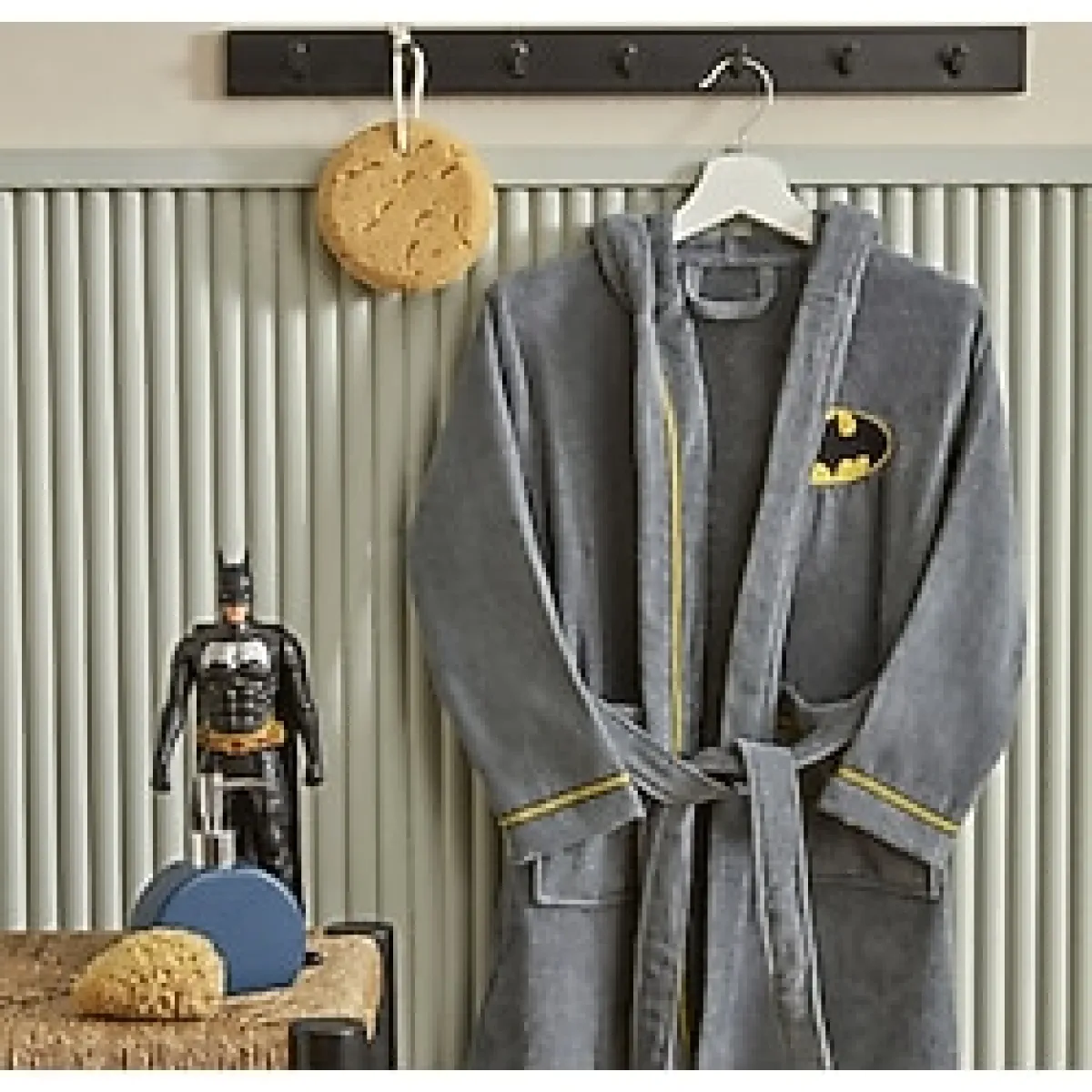 Karaca Home Batman Kapüşonlu Çocuk Bornoz