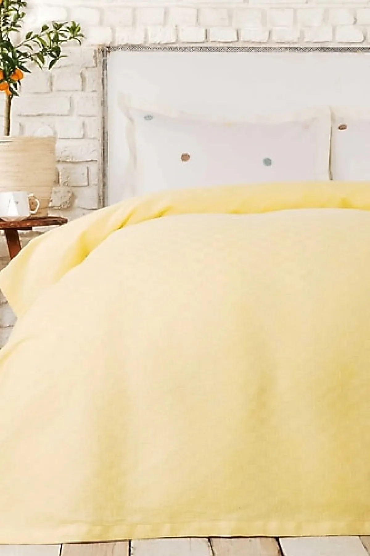 Karaca Home Boni Çift Kişilik Pike Sarı