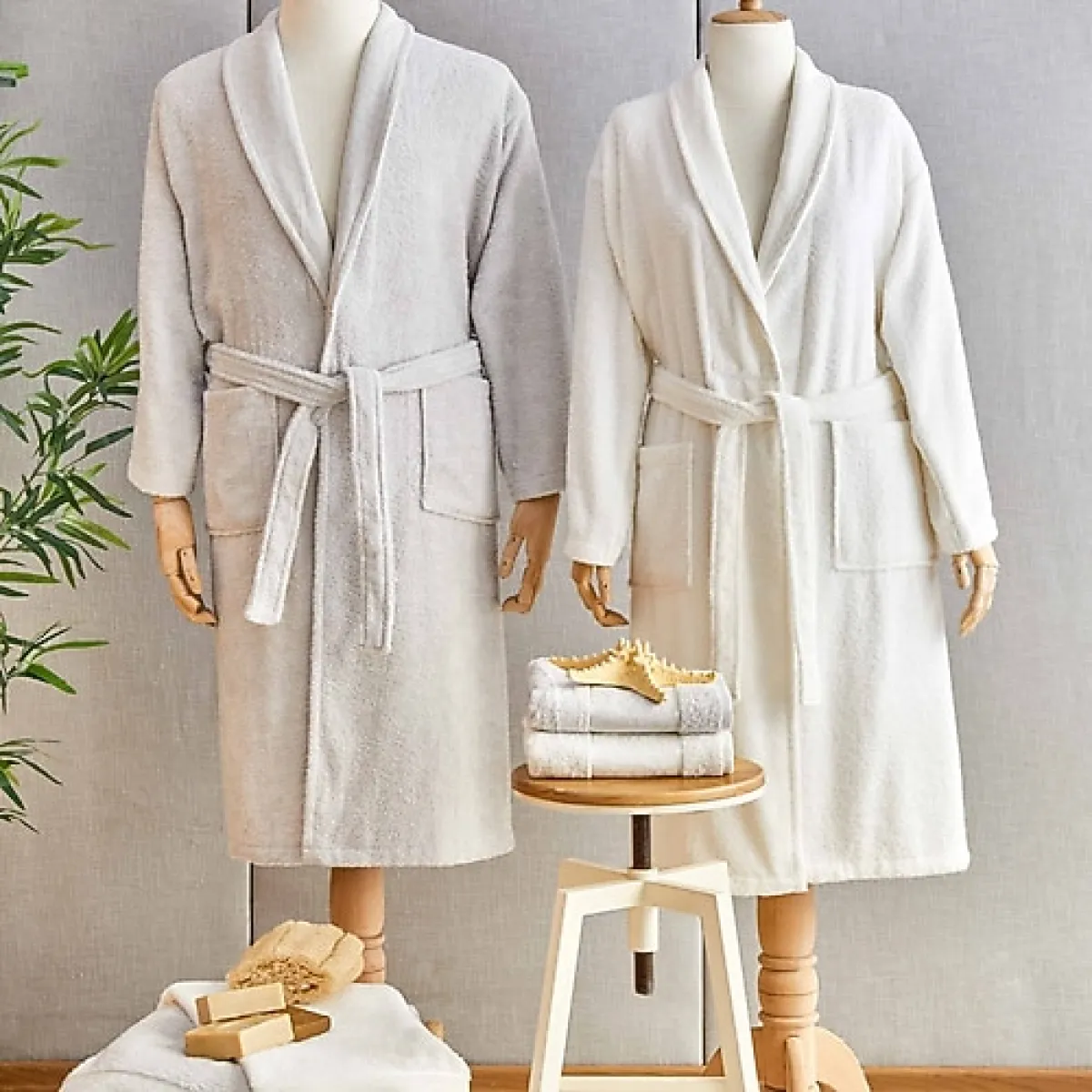 Karaca Home Casita Flos Aile Bornoz Takımı