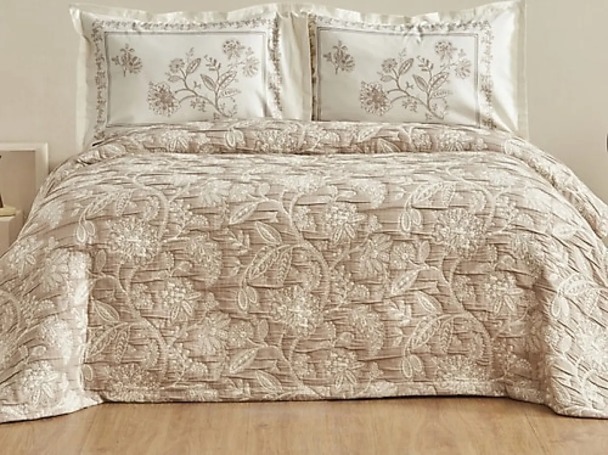 Karaca Home Clay Çift Kişilik Yatak Örtüsü Takımı