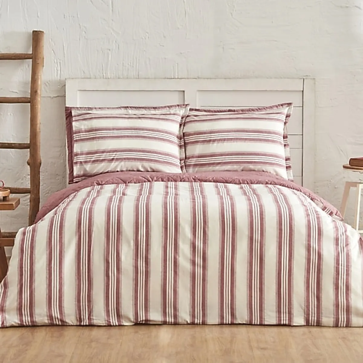 Karaca Home Dora Bordo İpliği Boyalı Kapitoneli Tek Kişilik Dört Mevsim Set