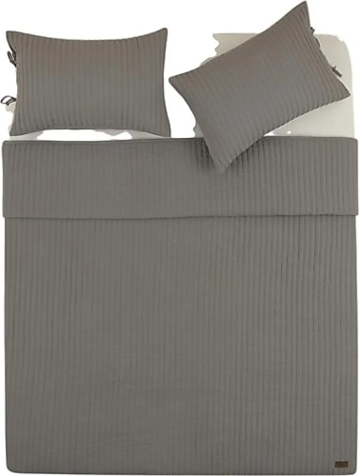 Karaca Home Elie Gri Çift Kişilik Yatak Örtüsü Takımı