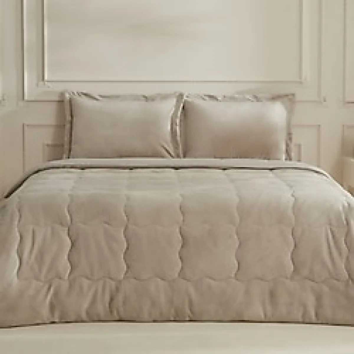 Karaca Home Flufy Tek Kişilik Soft Dream Comfort Set/Uyku Seti Bej