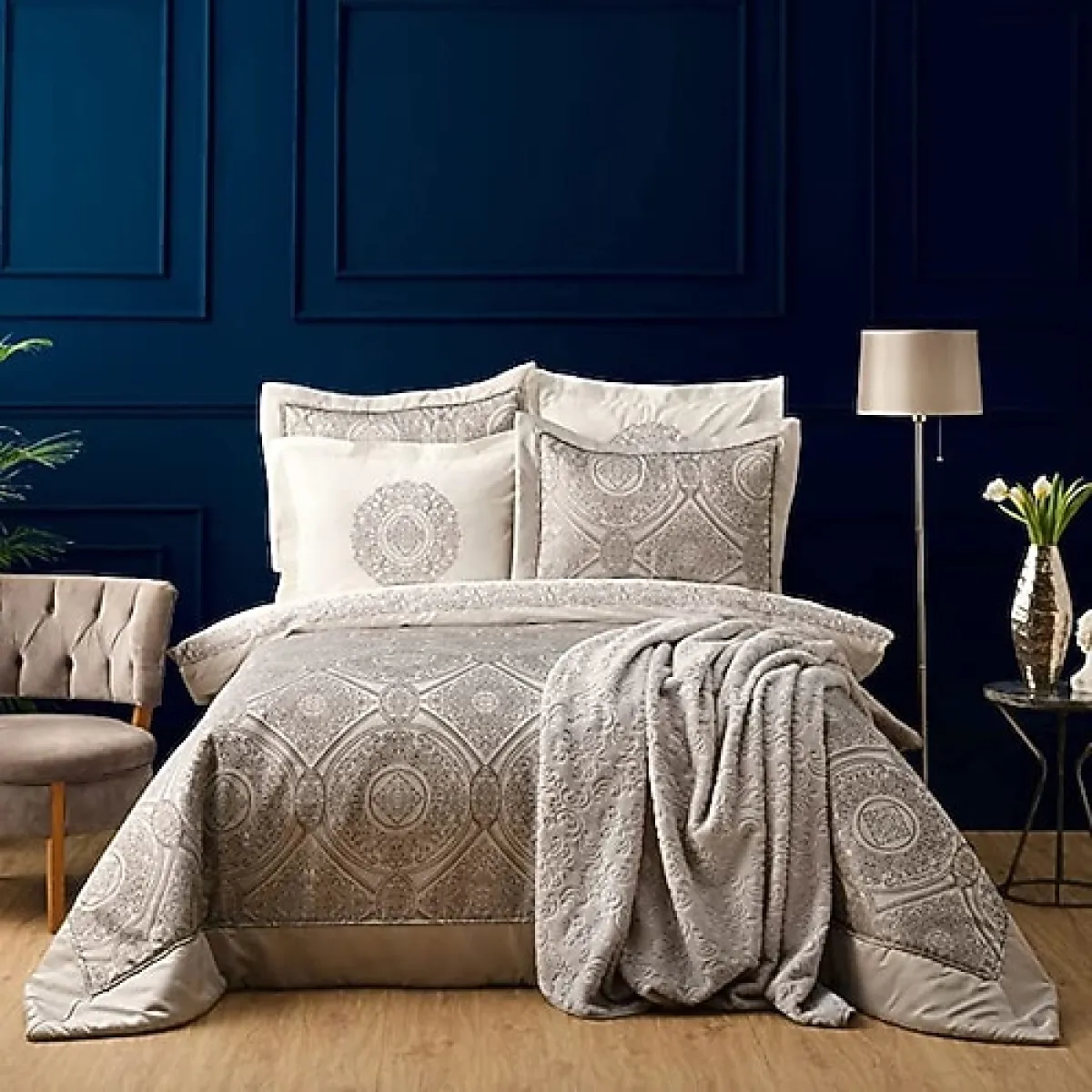 Karaca Home Murano 8 Parça Silver Çeyiz Seti