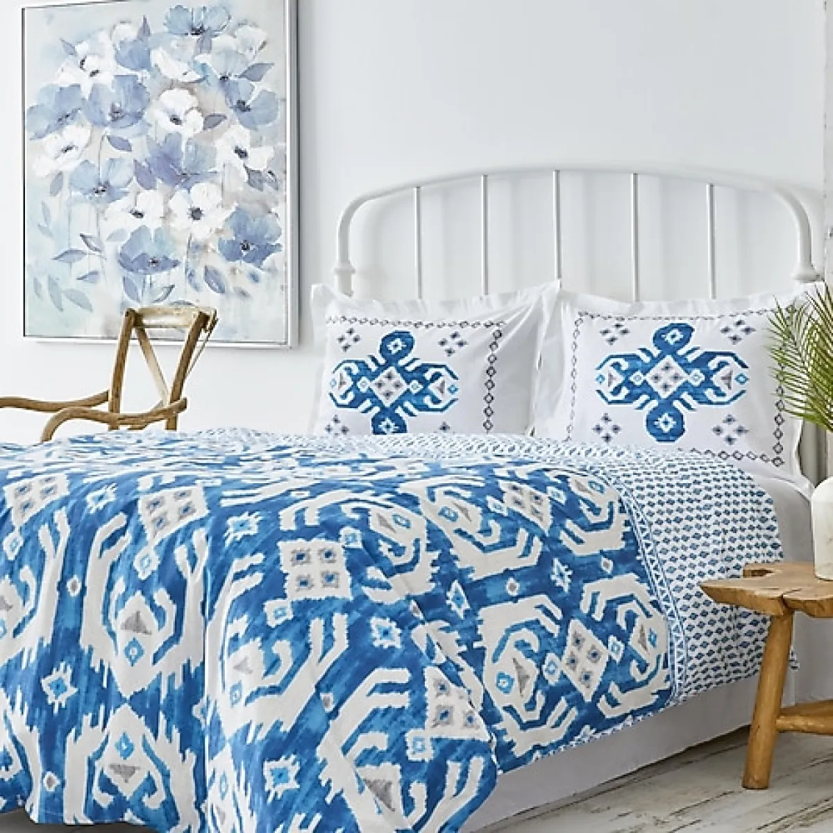 Karaca Home Neos Mavi Pamuk Çift Kişilik Nevresim Takımı