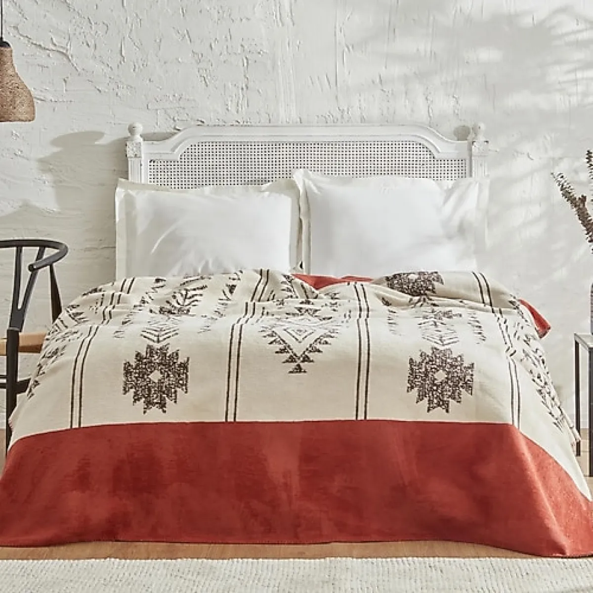 Karaca Home Raya 150x200 cm Pamuk Tek Kişilik Battaniye