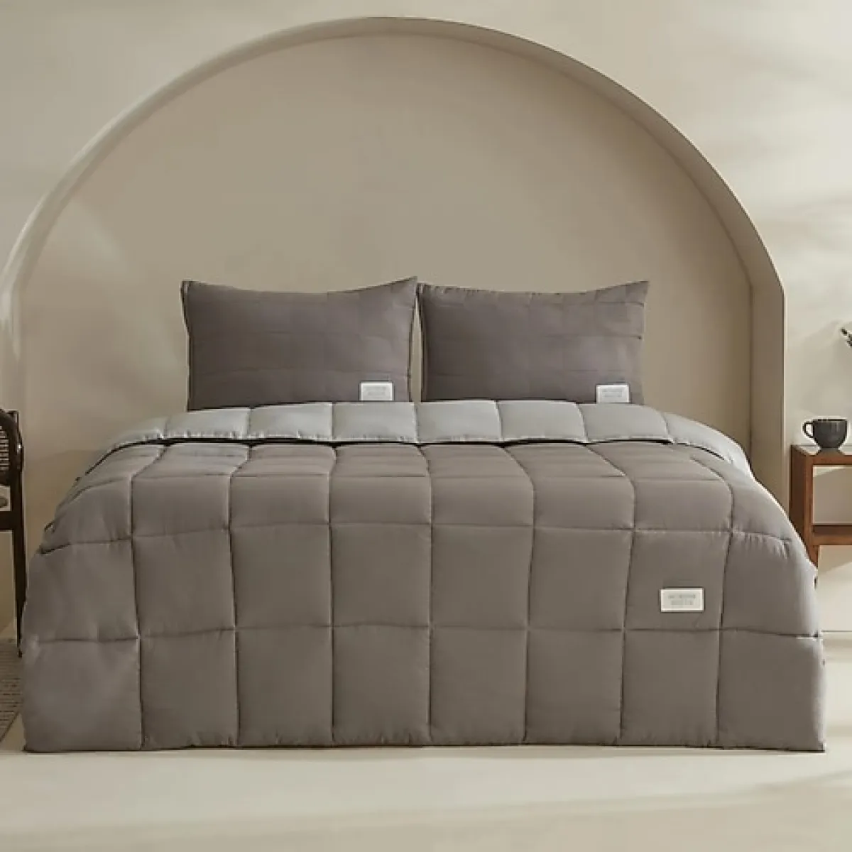 Karaca Home Relax Gri Çift Kişilik Comfort Uyku Seti