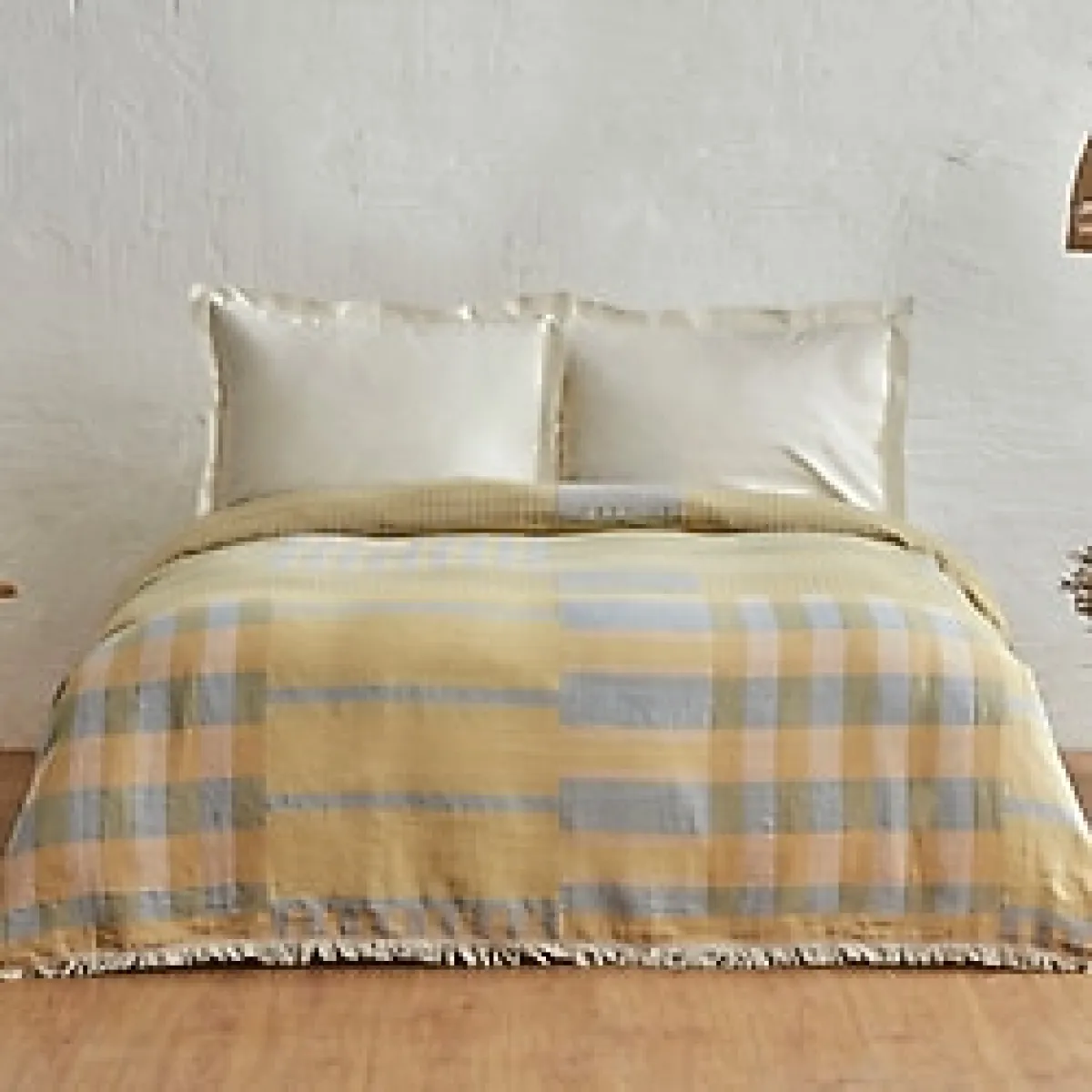 Karaca Home Striped Mavi Çift Kişilik Pike