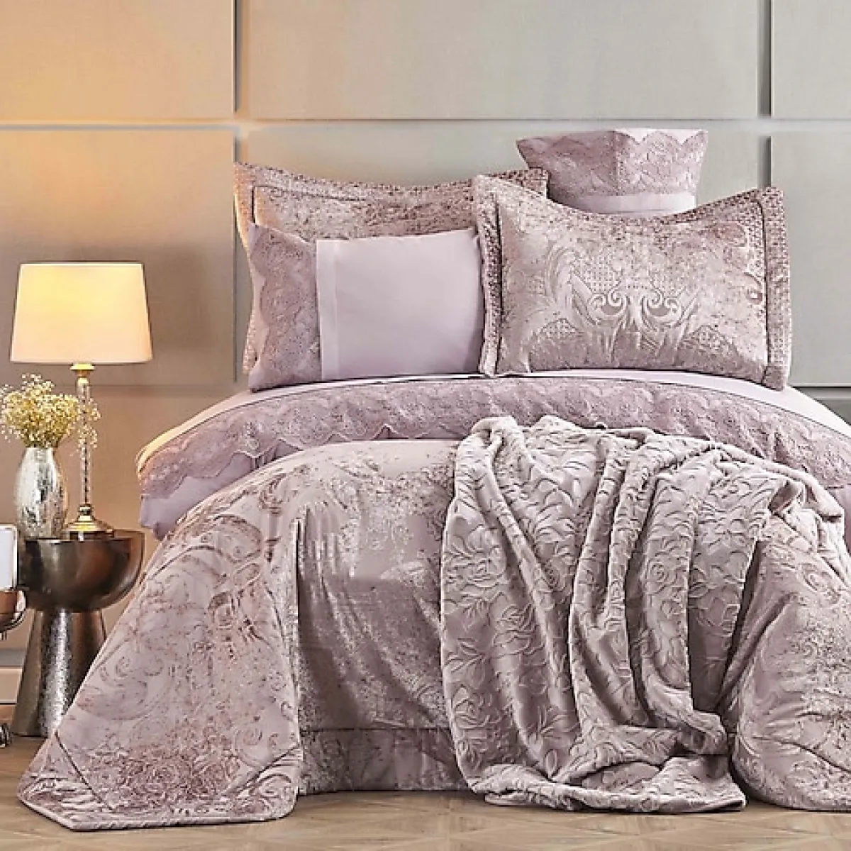 Karaca Home Valeria Best 8 Parça Çeyiz Seti Gül Kurusu