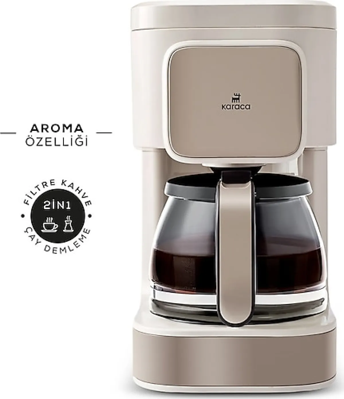 Karaca Just Coffee Aroma 2in1 Latte Çay ve Filtre Kahve Makinesi