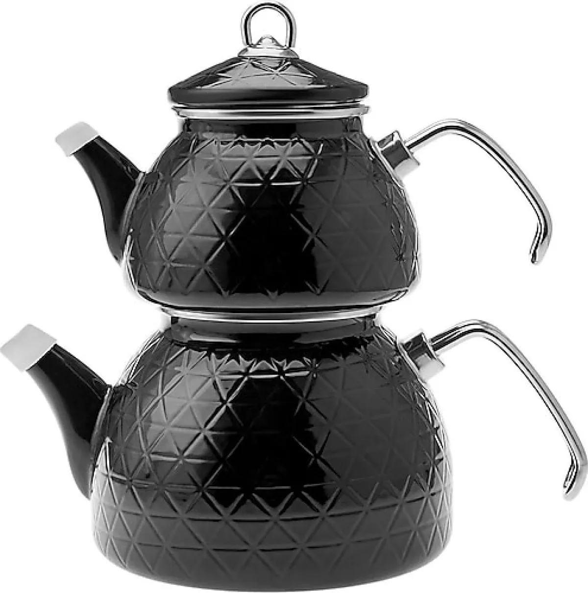 Karaca Kristal Midi Boy Emaye Çaydanlık