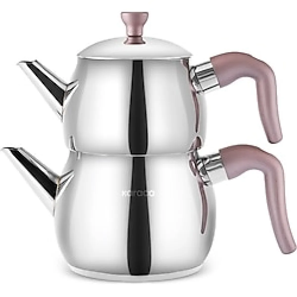 Karaca Maya Bakalit Saplı Mini Boy Çelik Çaydanlık