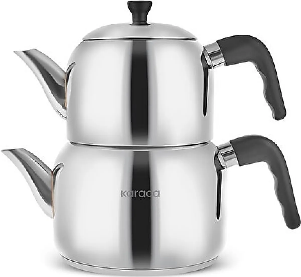 Karaca Nero Maxi Çelik Çaydanlık Takımı