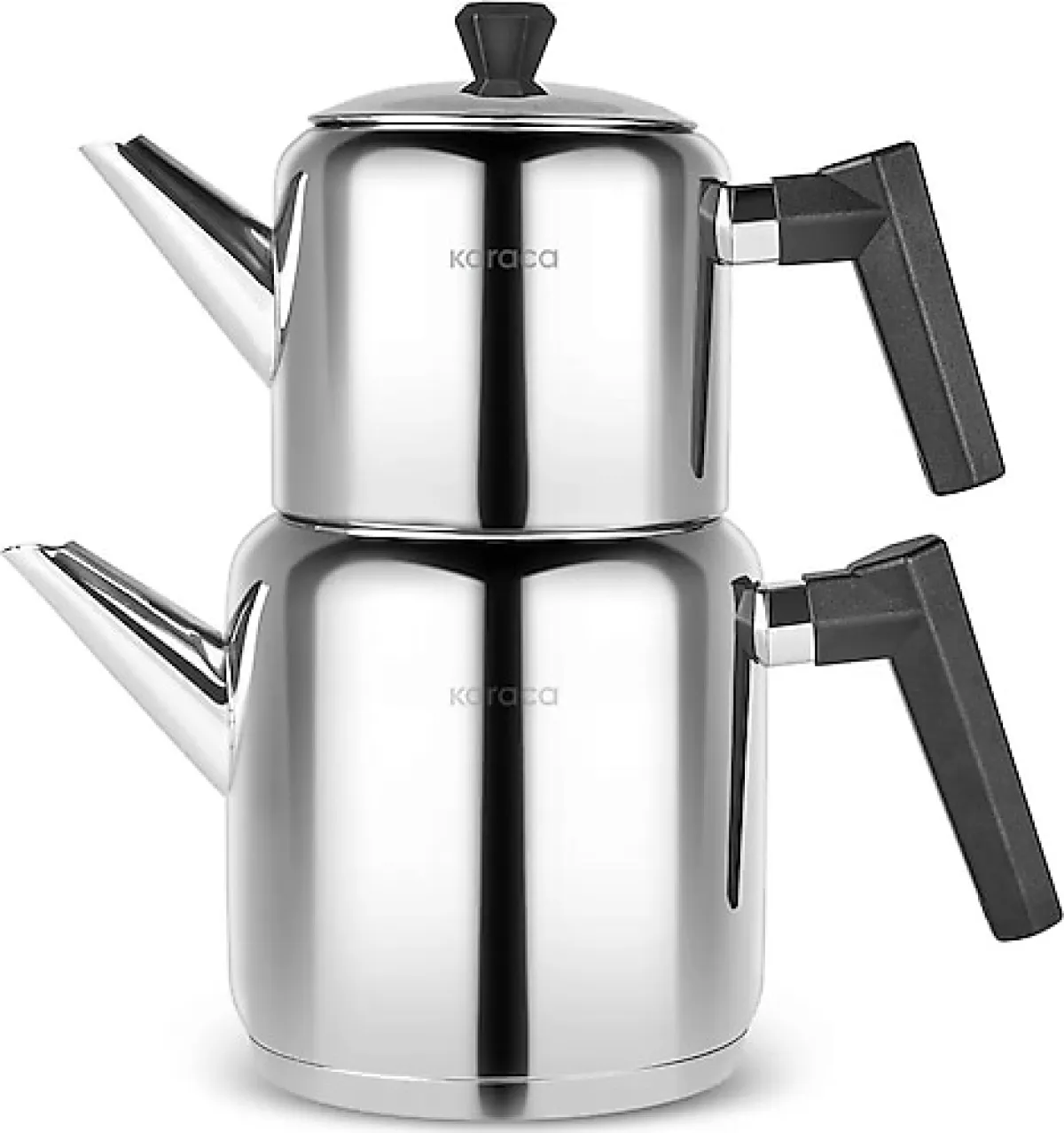 Karaca New Yeşilova Bakalit Saplı Midi Boy Çelik Çaydanlık