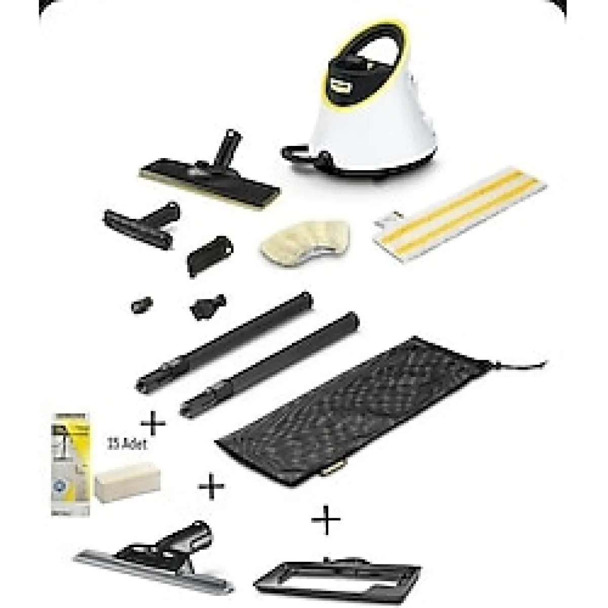 Karcher Sc 2 Delux Buharlı Temizlik Makinesi + Cam Temizleme Aparatı + 15 Mikrofiber Bez + Halı Başlığı