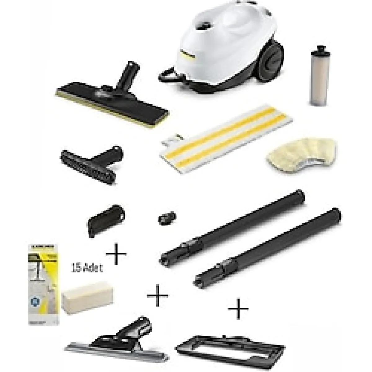 Karcher Sc 3 Easyfix 1900 W Buharlı Temizlik Makinesi Aksesuarlar ile Cam Temizleme İçin Uygun