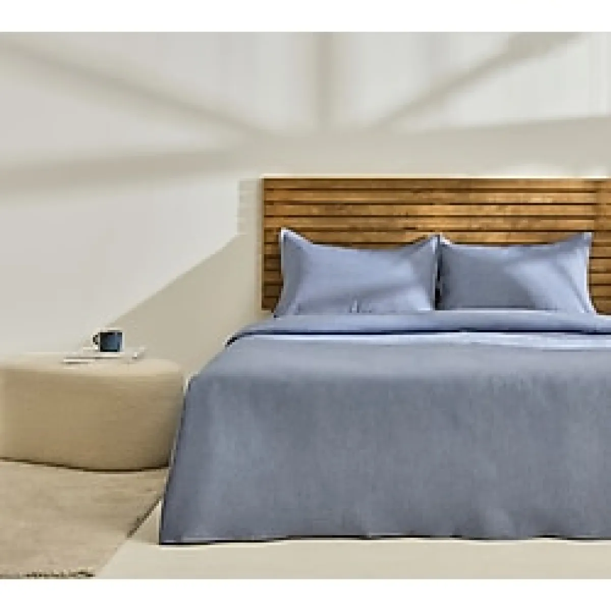 Kaşmir Home Arven Çift Kişilik Yatak Örtüsü Takımı Mavi