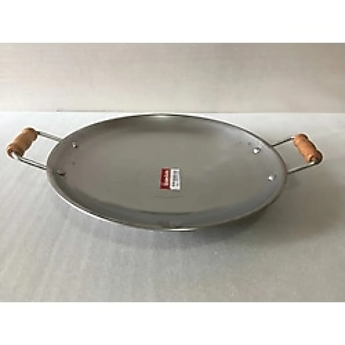 Kavurma Sacı - No:4 - 40 CM Orta Boy - Krom Çelik - Ahşap Kulplu