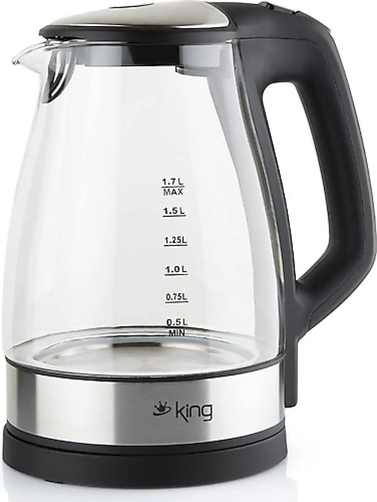 King KSI1001 Alice 1.7 lt Işıklı Cam Kettle