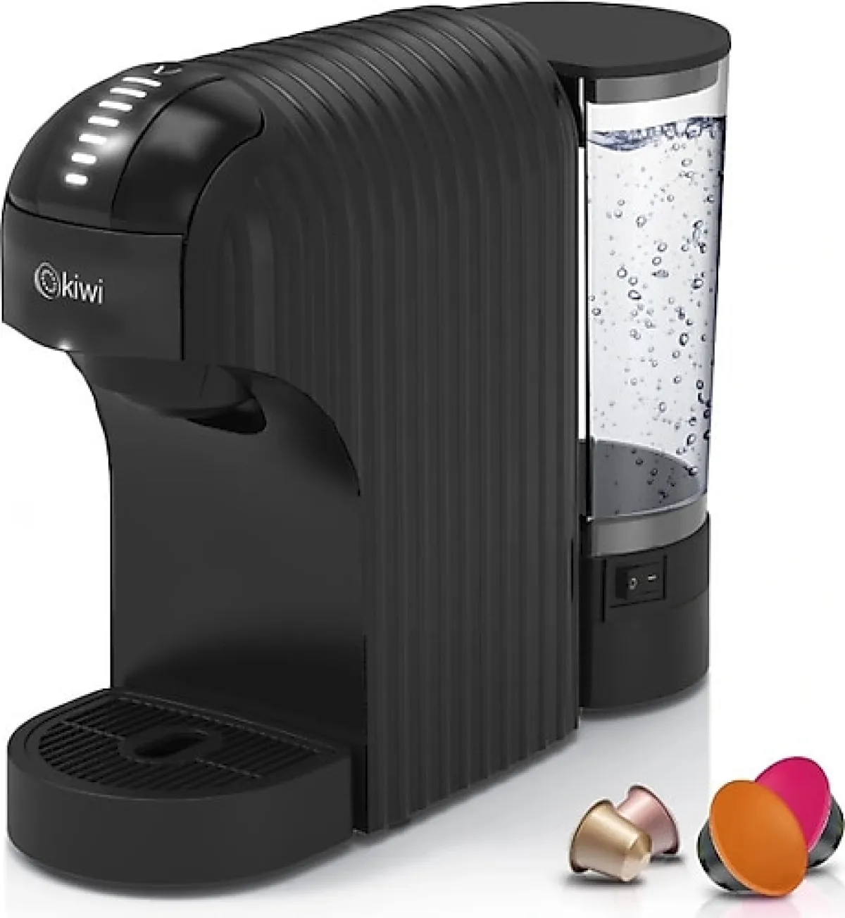 Kiwi KCM-7597 Siyah Kapsül Kahve Makinesi