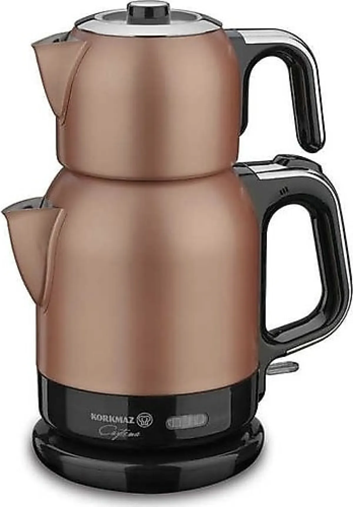 Korkmaz A331-02 Çaytema Rosagold Krom 1600 W Çelik Çay Makinesi