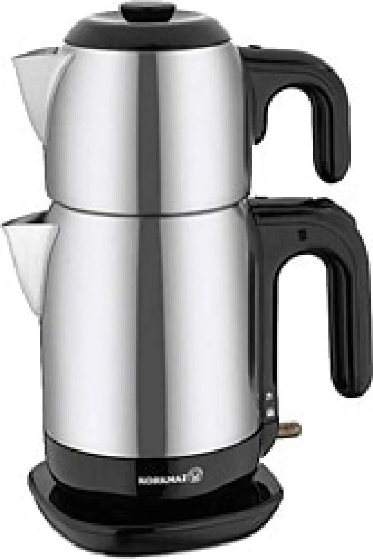 Korkmaz A369-13 Demtez Satin Siyah 1600 W Çelik Çay Makinesi