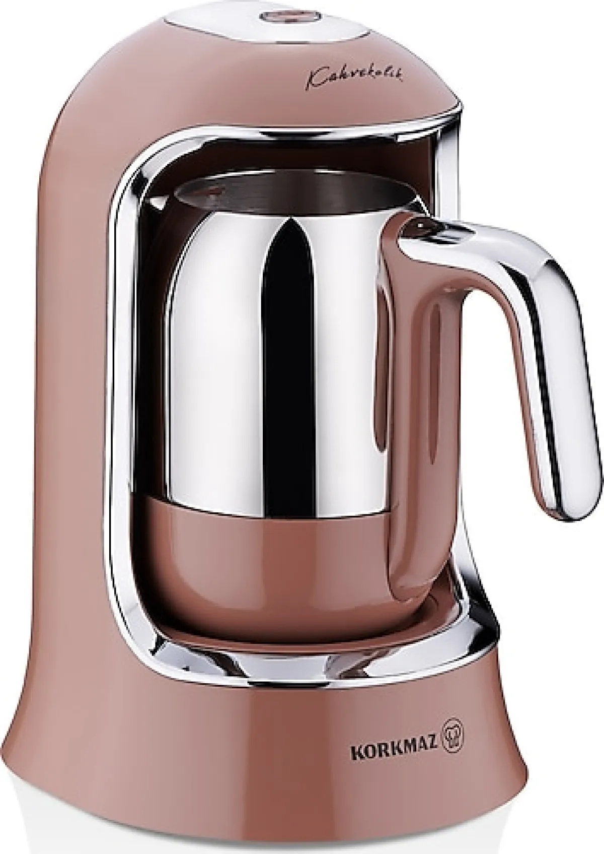 Korkmaz A860-17 Kahvekolik Mocha Krom Türk Kahve Makinesi