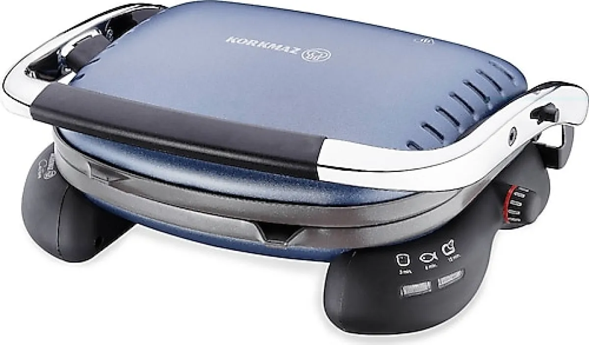 Korkmaz Castron A324-07 Lacivert Krom 1800 W Tost Makinesi